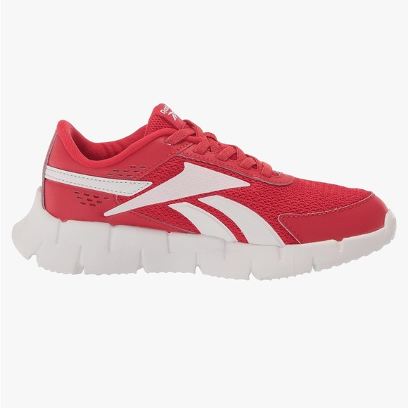 Reebok Boy's Zig Dynamica 2.0 Sneaker, Vector Red/White, 2 Little Kid - Picture 2 of 8